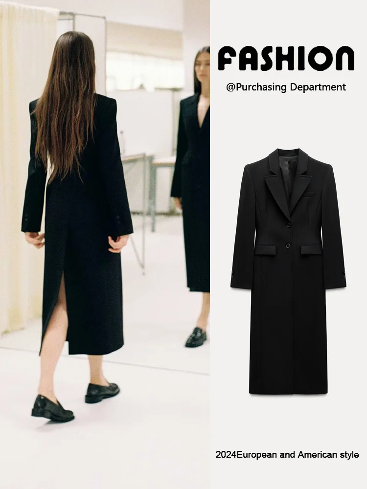 Spring New Faion Slim Fit Long Sve Coat Women's Ele Waist-Cinching Turn-down Collar Overcoat Commute Sle Pure Color
Spring New Faion Slim Fit Long Sve Coat Women's Ele Waist-Cinching Turn-down Collar Overcoat Commute Sle Pure Color