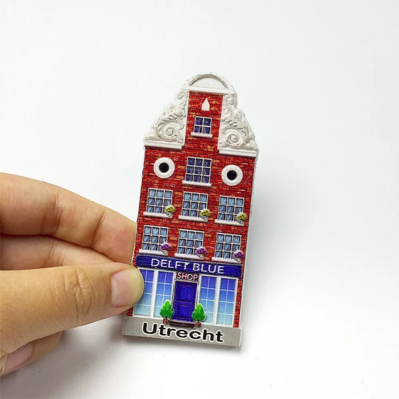 Delft Blue Pottery Tourist Souvenir Creative House 3D Decoration Fridge Magnet
Delft Blue Pottery Tourist Souvenir Creative House 3D Decoration Fridge Magnet