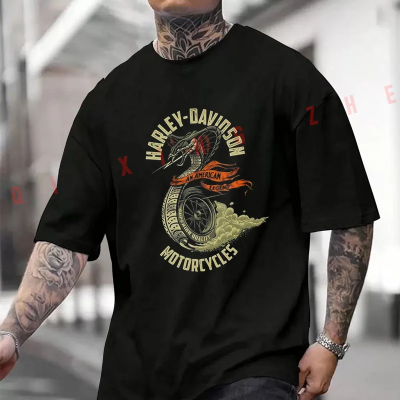 Футболка Motorcycle Davidson Snake Legend Ride, летняя хлопковая футболка с короткими рукавами, повседневные дышащие топы унисекс
Футболка Motorcycle Davidson Snake Legend Ride, летняя хлопковая футболка с короткими рукавами, повседневные дышащие топы унисекс