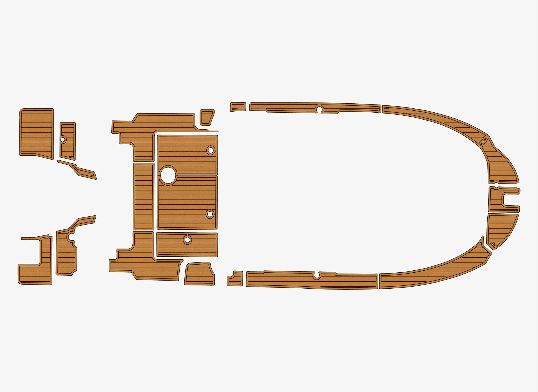 Marine Faux Teak EVA Non-Slip Mat -2021 Jeanneau Merry Fisher 795 S2 Self-Adhesive 1/4" (6mm) Boat Deck Pad for Cockpit & Deck
Marine Faux Teak EVA Non-Slip Mat -2021 Jeanneau Merry Fisher 795 S2 Self-Adhesive 1/4" (6mm) Boat Deck Pad for Cockpit & Deck