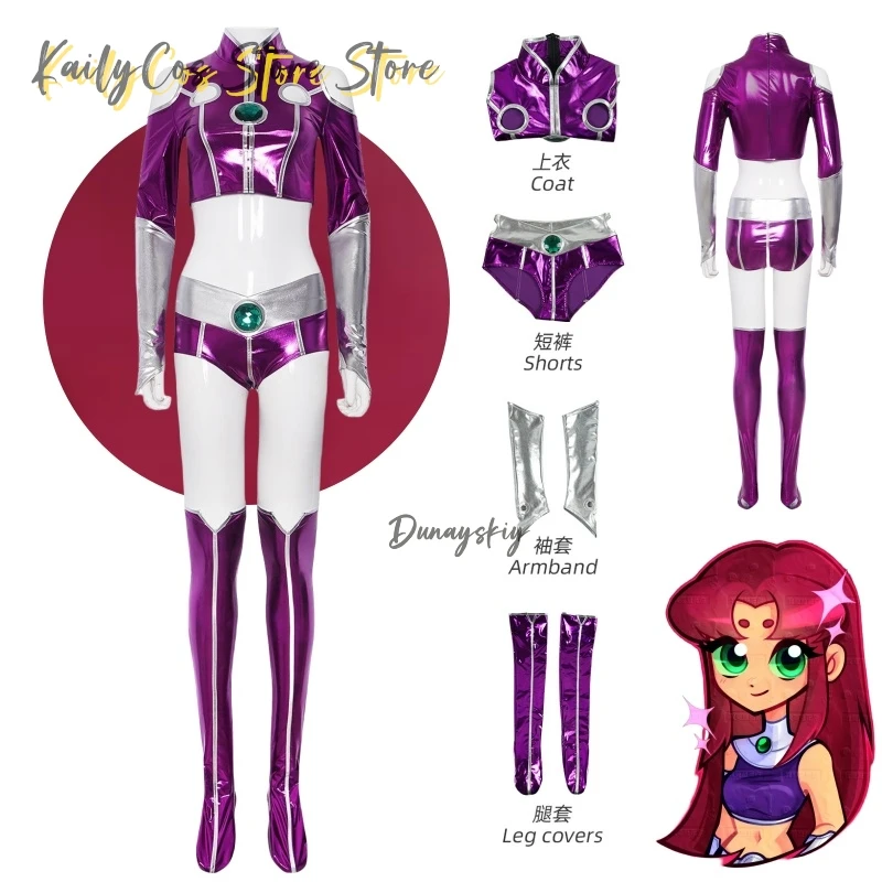Anime Teen Starfiree Sexy Spandex Titan Zentai Suit Purple Women Halloween Cosplay Costume Sexy Purple Bodysuit For Woman
Anime Teen Starfiree Sexy Spandex Titan Zentai Suit Purple Women Halloween Cosplay Costume Sexy Purple Bodysuit For Woman