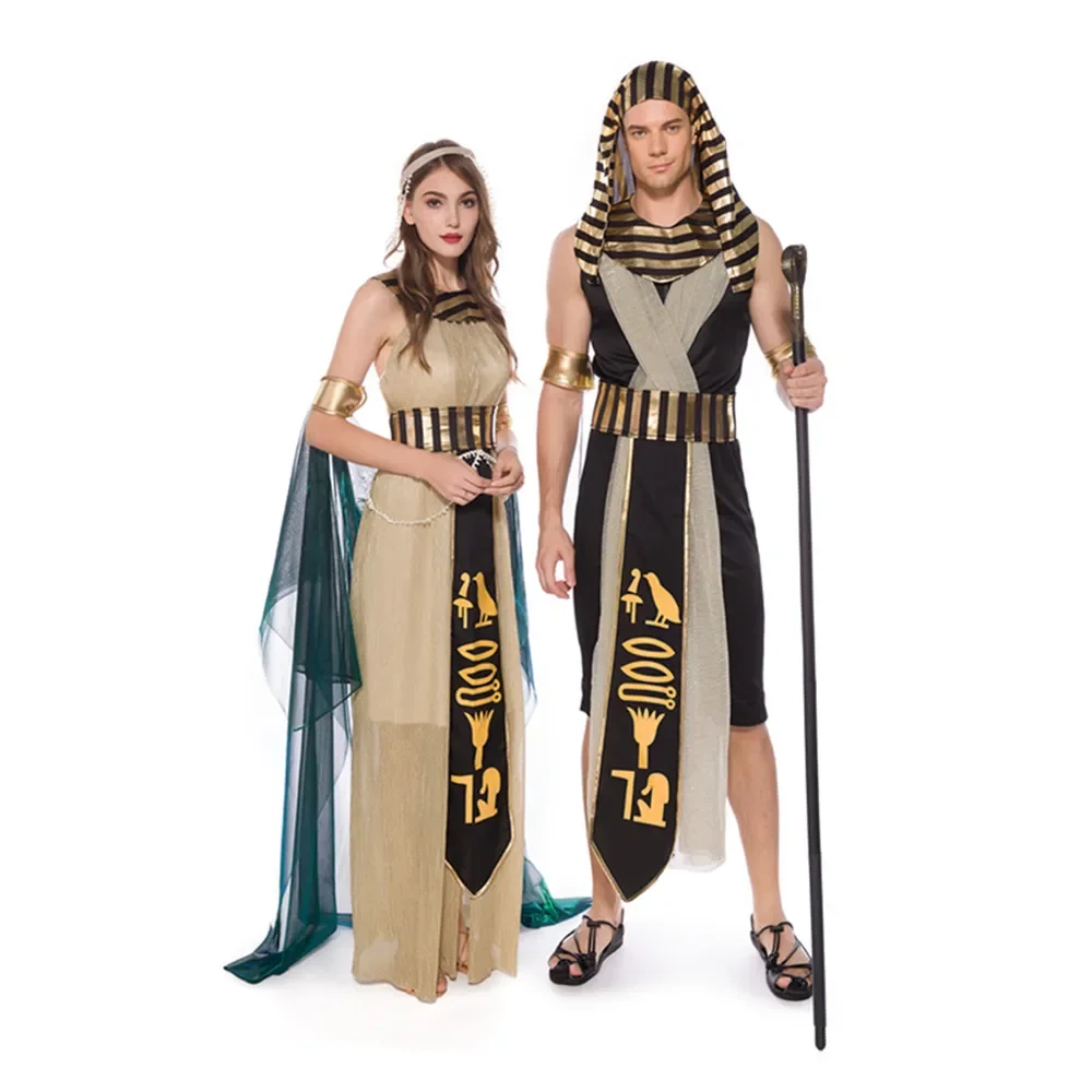 Adult Women Man Deluxe Cleopatra Egyptian Pharaoh Costume Halloween Ancient Greek Queen Goddess Fantasia Fancy Dress
Adult Women Man Deluxe Cleopatra Egyptian Pharaoh Costume Halloween Ancient Greek Queen Goddess Fantasia Fancy Dress