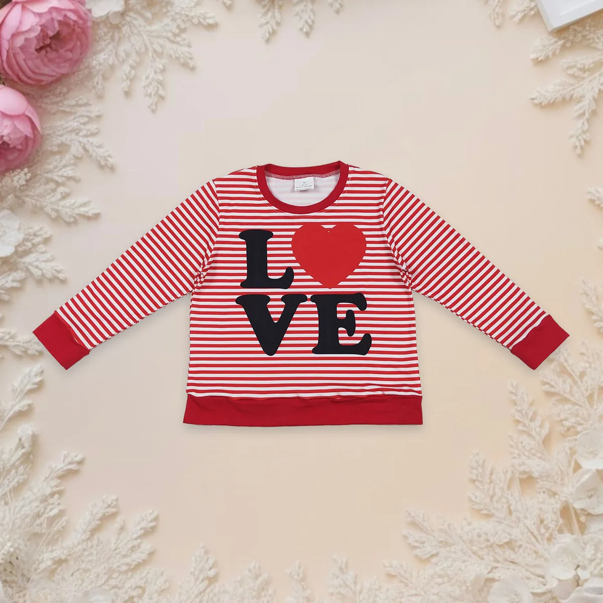 Baby Girl Long Sleeve Tee Shirt Love Heart Stripe Tops Children Clothes Pullover Valentine Toddler One Piece Clothing Wholesale
Baby Girl Long Sleeve Tee Shirt Love Heart Stripe Tops Children Clothes Pullover Valentine Toddler One Piece Clothing Wholesale