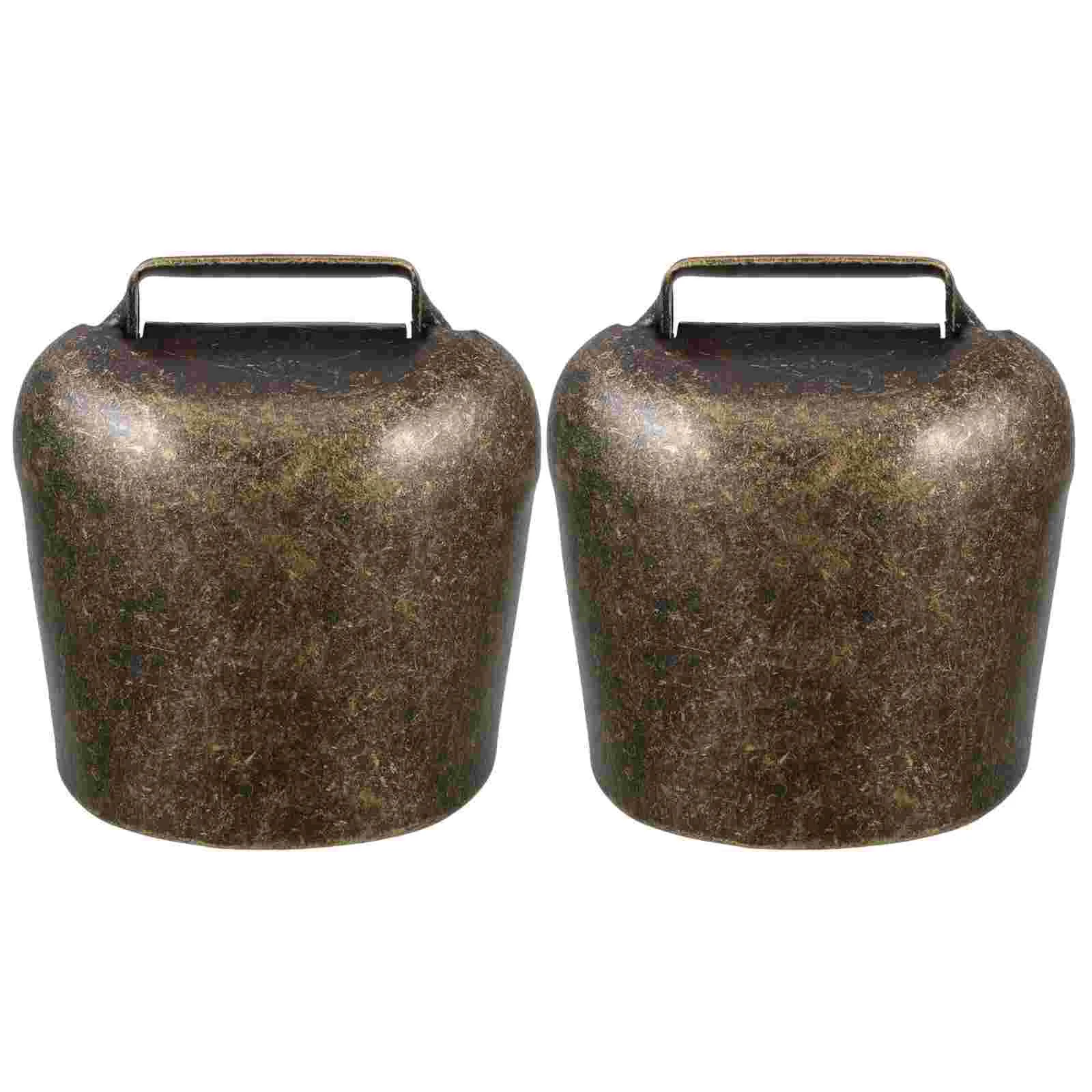 2 Pcs Cattle Sheep Bells Hanging Decor Thick Iron Smooth Vintage Color Farming Animal Supplies Alarm Bell Anti Lose
2 Pcs Cattle Sheep Bells Hanging Decor Thick Iron Smooth Vintage Color Farming Animal Supplies Alarm Bell Anti Lose