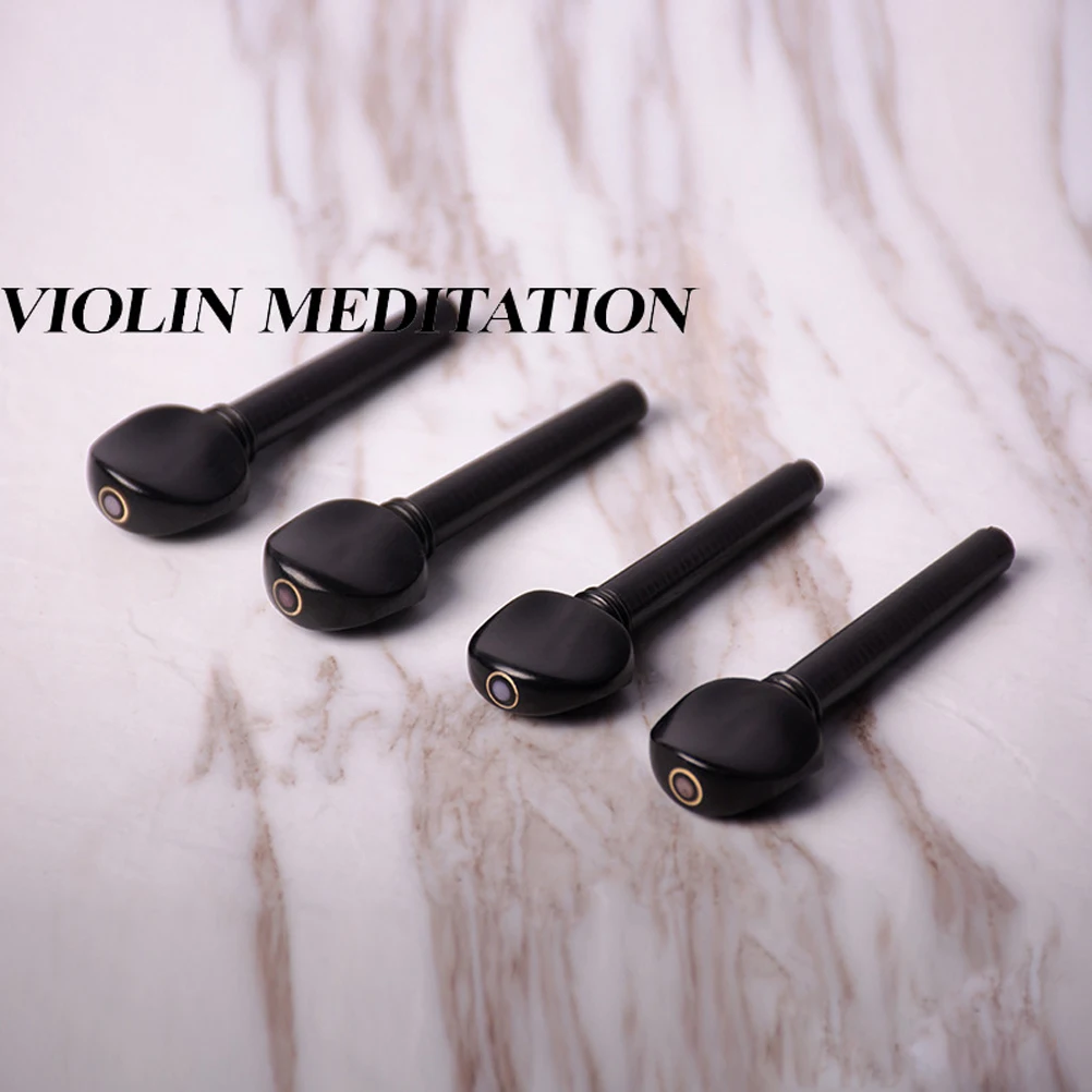 4 Pcs Peg for Violin Ebony String Tuning The Shoulder Replacement Accessories Violins
4 Pcs Peg for Violin Ebony String Tuning The Shoulder Replacement Accessories Violins
