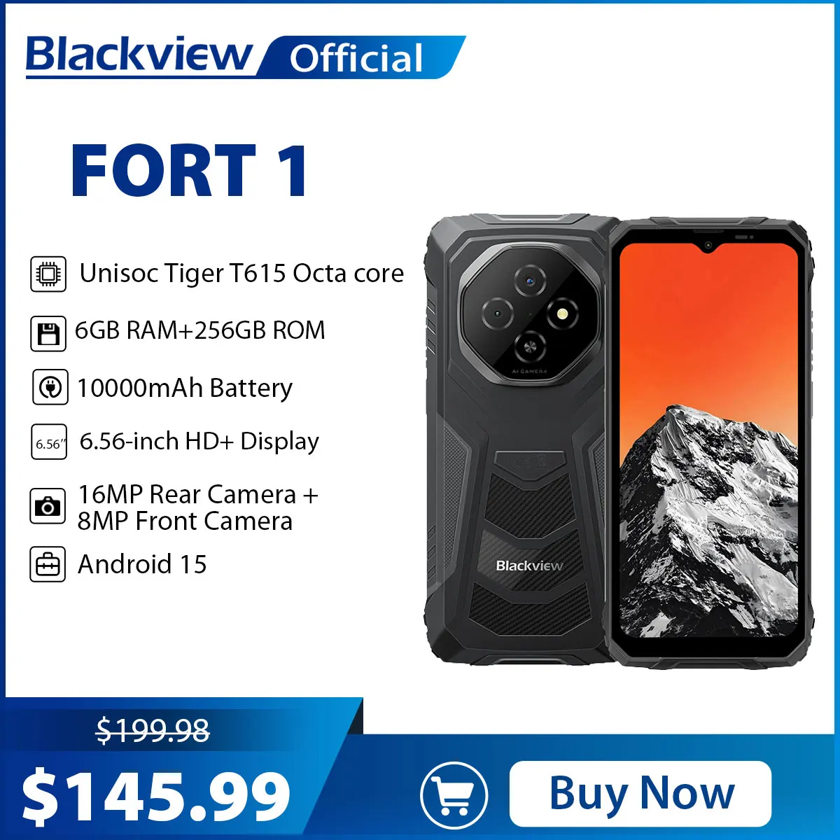 Прочные телефоны Blackview FORT 1, смартфон с разрешением 6,65 дюйма, Android 15 AI, 6 ГБ ОЗУ, 256 ГБ + 2 ТБ ПЗУ, мобильные телефоны Unisoc Tiger T615, 10000 мАч
Прочные телефоны Blackview FORT 1, смартфон с разрешением 6,65 дюйма, Android 15 AI, 6 ГБ ОЗУ, 256 ГБ + 2 ТБ ПЗУ, мобильные телефоны Unisoc Tiger T615, 10000 мАч