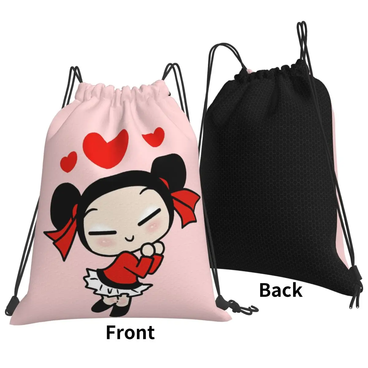 Cartoon Pucca Backpacks Portable Drawstring Bundle Pocket Sundries Bag Book Bags for Man Woman Students
Cartoon Pucca Backpacks Portable Drawstring Bundle Pocket Sundries Bag Book Bags for Man Woman Students