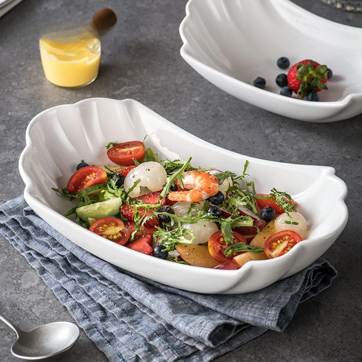 Creative Shell Ceramic Fruit Salad Bowl Minimalist Irregular Tableware Western Dinner Plate Cooking Bowl Dish Kitchen Utensils
Creative Shell Ceramic Fruit Salad Bowl Minimalist Irregular Tableware Western Dinner Plate Cooking Bowl Dish Kitchen Utensils