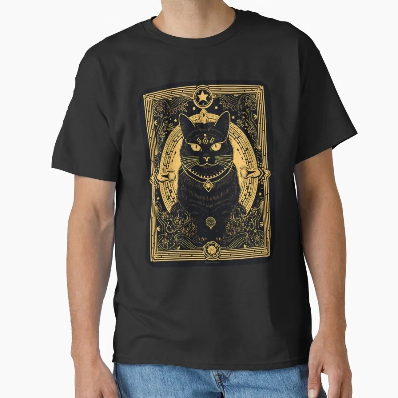 Cat Tarot Card Minimal Stricker Funny Cat 100% cotton printed t shirt for cat lover large size Adult tops S-6XL
Cat Tarot Card Minimal Stricker Funny Cat 100% cotton printed t shirt for cat lover large size Adult tops S-6XL