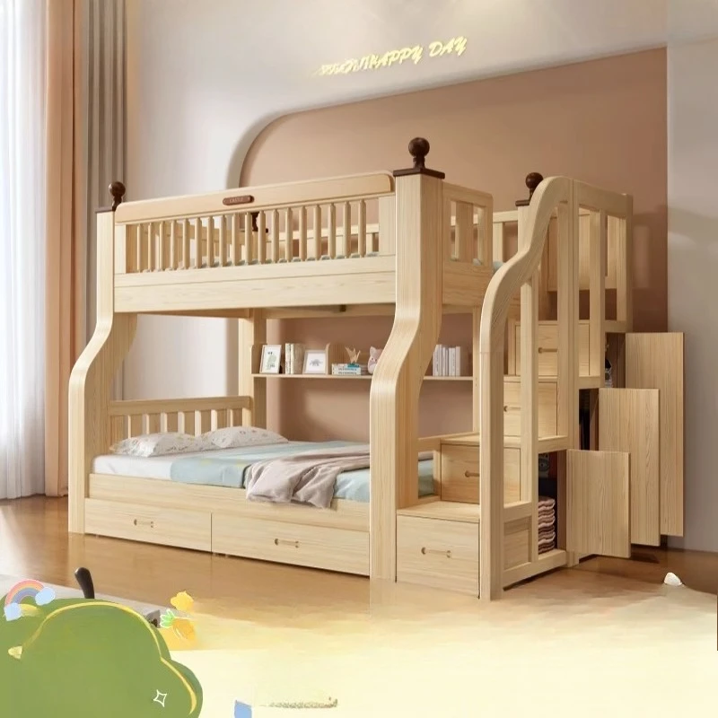 Upper and lower beds Bunk beds Solid wood children's beds Small apartment adult
Upper and lower beds Bunk beds Solid wood children's beds Small apartment adult