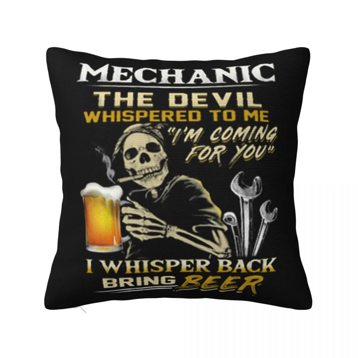 Mechanic The Devil Whispered To Me Im Coming For You I Whisper Back Bring Beer Pillow Case
Mechanic The Devil Whispered To Me Im Coming For You I Whisper Back Bring Beer Pillow Case
