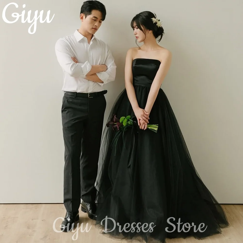 Giyu Elegnat Black A-Line Wedding Dress 웨딩드레스 Tulle Shawl Customized Korea Photoshoot Plus Size Floor-Length 2025 Evening Gown
Giyu Elegnat Black A-Line Wedding Dress 웨딩드레스 Tulle Shawl Customized Korea Photoshoot Plus Size Floor-Length 2025 Evening Gown