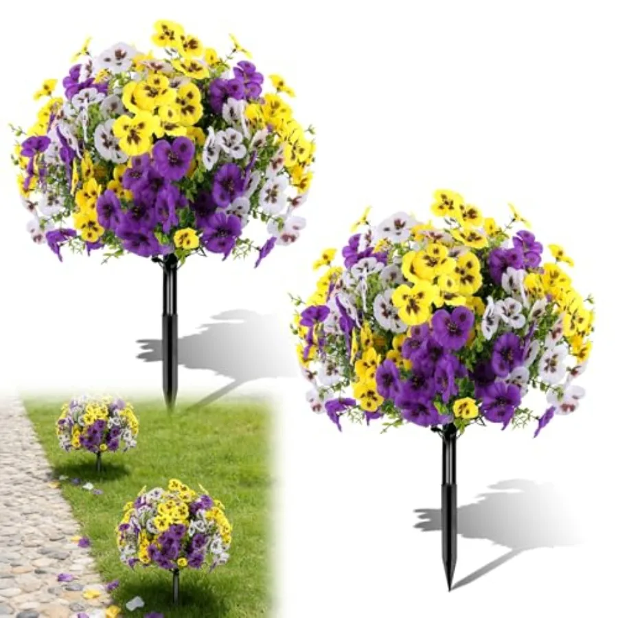 2 Pack Artificial Petunia Flowers in Pots - 23'' Tall Realistic Faux Plants, UV Resistant Outdoor/Indoor Decor for Garden, Pati
2 Pack Artificial Petunia Flowers in Pots - 23'' Tall Realistic Faux Plants, UV Resistant Outdoor/Indoor Decor for Garden, Pati