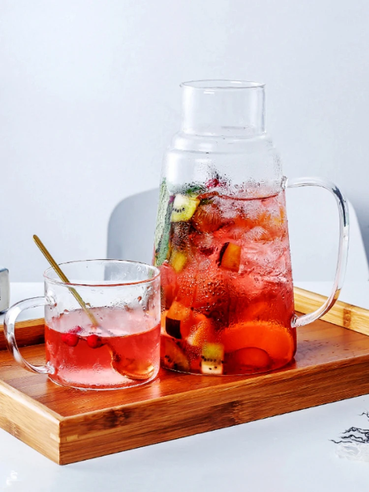 Japanese Sle Large Capaci Heat Resistant Glass Cold Water Pot with Cup Detachable Individual Juice Beer Pot Nordic Sle
Japanese Sle Large Capaci Heat Resistant Glass Cold Water Pot with Cup Detachable Individual Juice Beer Pot Nordic Sle