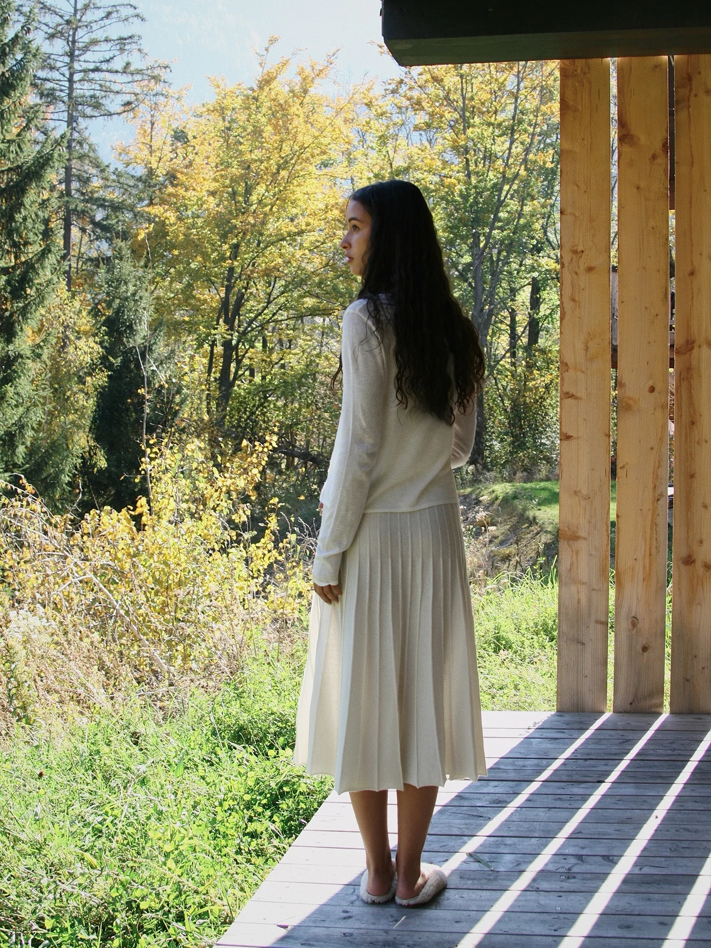 Quotidien Women's Knitted f Skirt Soft Wool Camere Fibone Texture A-Line Hemline Versatile Gentle on the Skin
Quotidien Women's Knitted f Skirt Soft Wool Camere Fibone Texture A-Line Hemline Versatile Gentle on the Skin