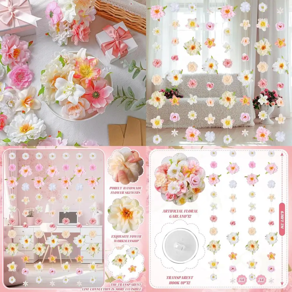 Набор из 12 милых искусственных цветочных гирлянд для подвешивания или плавания, идеально подходящих для украшения вечеринок или домашнего сада.
Набор из 12 милых искусственных цветочных гирлянд для подвешивания или плавания, идеально подходящих для украшения вечеринок или домашнего сада.