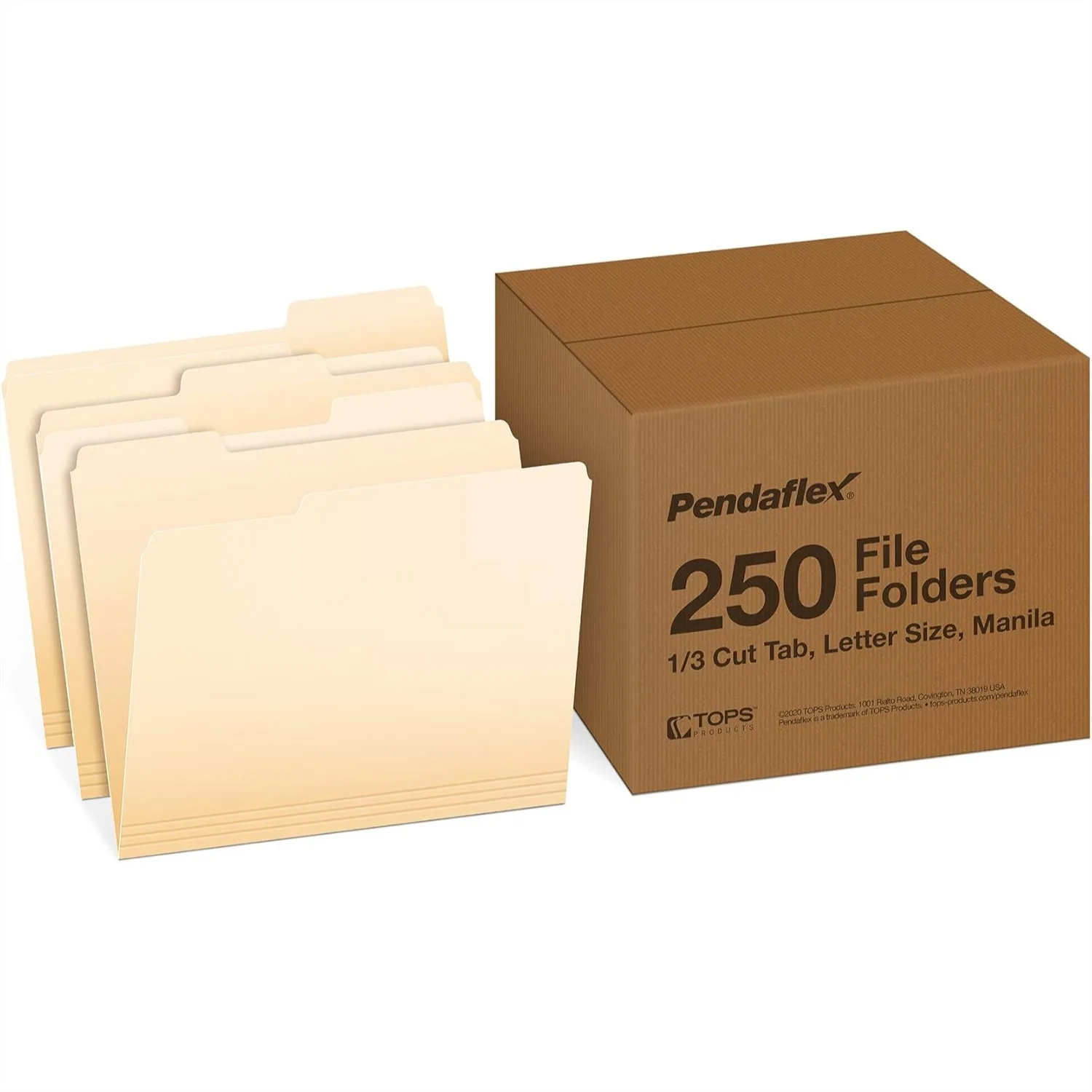 250 Pack Letter Size File Folders with 1/3-Cut Tabs for Home Office Classroom Document Organization
250 Pack Letter Size File Folders with 1/3-Cut Tabs for Home Office Classroom Document Organization