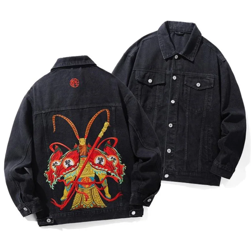 Мужская куртка с флуоресцентной вышивкой, свободная посадка, Veste Homme, джинсовая осенняя одежда высшего качества из смеси хлопка, модная повседневная куртка Chamarra Hombre
Мужская куртка с флуоресцентной вышивкой, свободная посадка, Veste Homme, джинсовая осенняя одежда высшего качества из смеси хлопка, модная повседневная куртка Chamarra Hombre