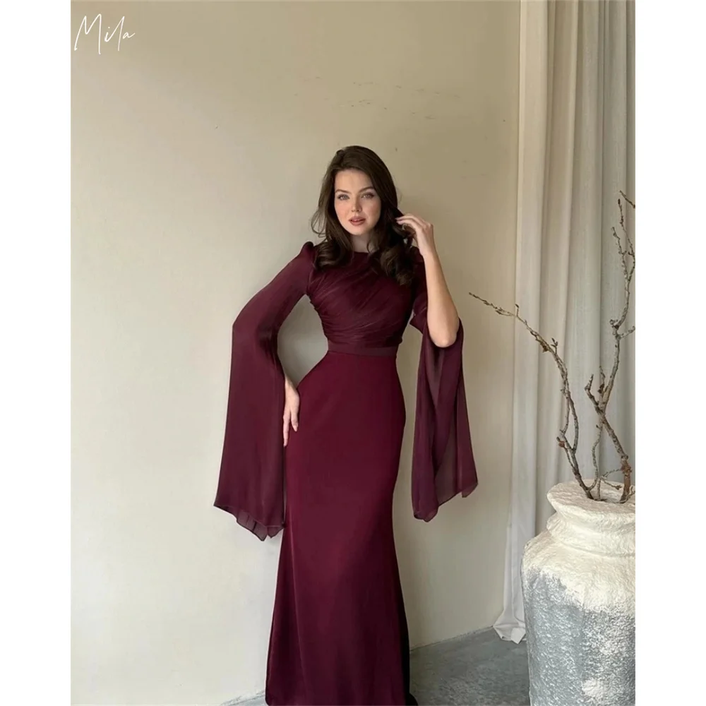 Mila Crew-neckone Mermaid Long Sleeve Party Dresses Empire Waist Evening Dresses Sheath Floor-Length Customized Prom Dresses
Mila Crew-neckone Mermaid Long Sleeve Party Dresses Empire Waist Evening Dresses Sheath Floor-Length Customized Prom Dresses