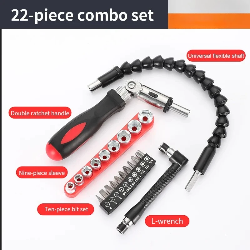 Multi-Size Bits Sockets L-Wrenches Wrenches Home Craft Kits Universal Flexible Shaft Screwdriver Bendable Connecting Rod
Multi-Size Bits Sockets L-Wrenches Wrenches Home Craft Kits Universal Flexible Shaft Screwdriver Bendable Connecting Rod