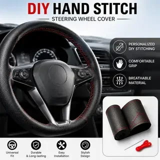 Car Steering Wheel Cover Needles And Braid Thread Artificial Leather Car Covers Suite 2 Color DIY Texture Soft Auto Accessories
Car Steering Wheel Cover Needles And Braid Thread Artificial Leather Car Covers Suite 2 Color DIY Texture Soft Auto Accessories