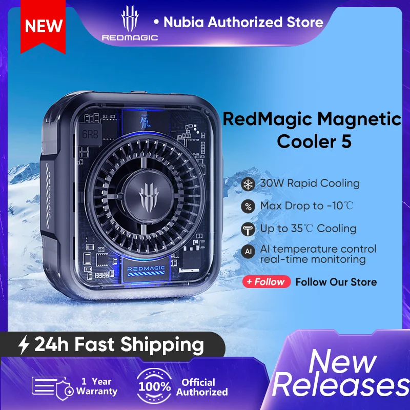 Nubia Red Magic Cooker 5 Радиатор для мобильных игр 30 Вт Быстрое охлаждение Минимальное охлаждение -10 ℃ Для Honor Nubia RedMagic iPhone
Nubia Red Magic Cooker 5 Радиатор для мобильных игр 30 Вт Быстрое охлаждение Минимальное охлаждение -10 ℃ Для Honor Nubia RedMagic iPhone