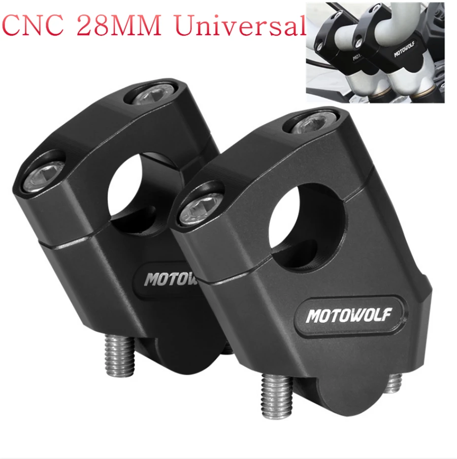 Universal Anodized CNC handlebars Riser Mount Clamp For Motorcycle Handlebar with 1 1/8" 28mm
Universal Anodized CNC handlebars Riser Mount Clamp For Motorcycle Handlebar with 1 1/8" 28mm