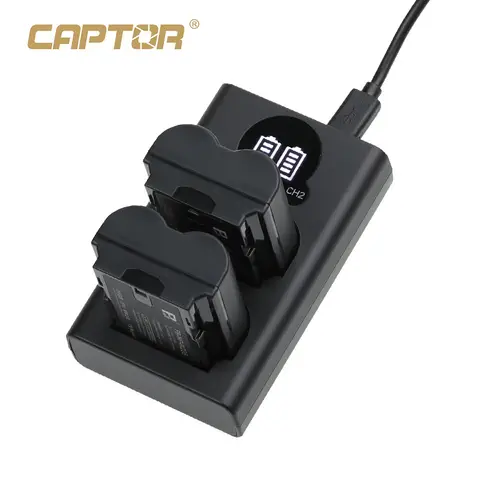 FB NP-W235 Dual USB Battery Charger for Fujifilm Digital Camera Battery XS20 XT5 XT4 XH2S GFX100S GFX50SII Dual Input Port