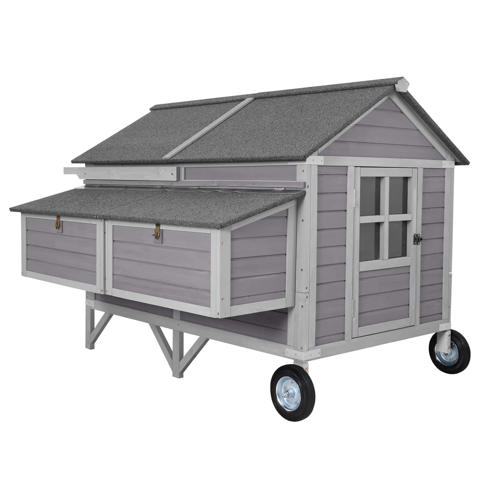 Extra-Large Wooden Chicken Tractor for 8-10 Chickens - Chicken Coop
Extra-Large Wooden Chicken Tractor for 8-10 Chickens - Chicken Coop