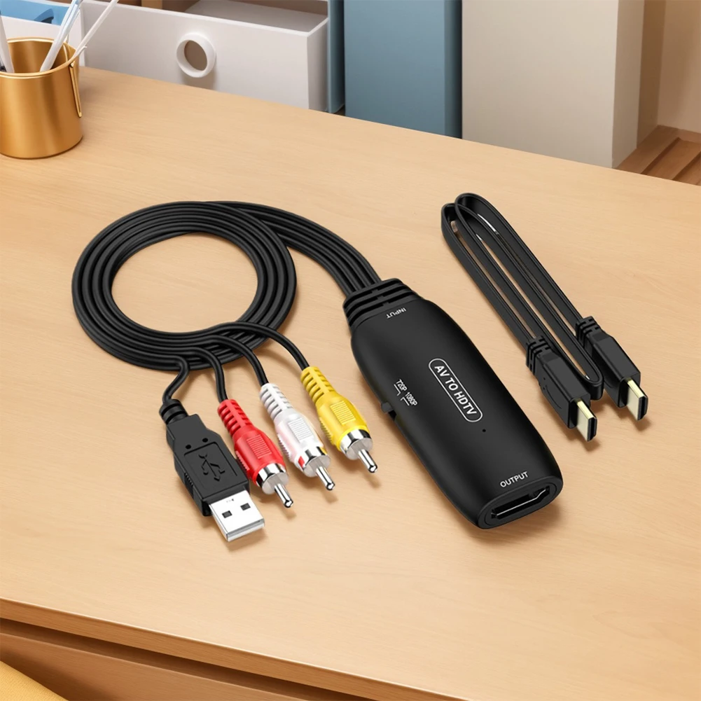 Адаптер RCA Composite CVBS AV для подключения к HDMI, видеоконвертер с поддержкой 1080p/720p, совместимый с HDMI, поддерживает NTSC PAL
Адаптер RCA Composite CVBS AV для подключения к HDMI, видеоконвертер с поддержкой 1080p/720p, совместимый с HDMI, поддерживает NTSC PAL