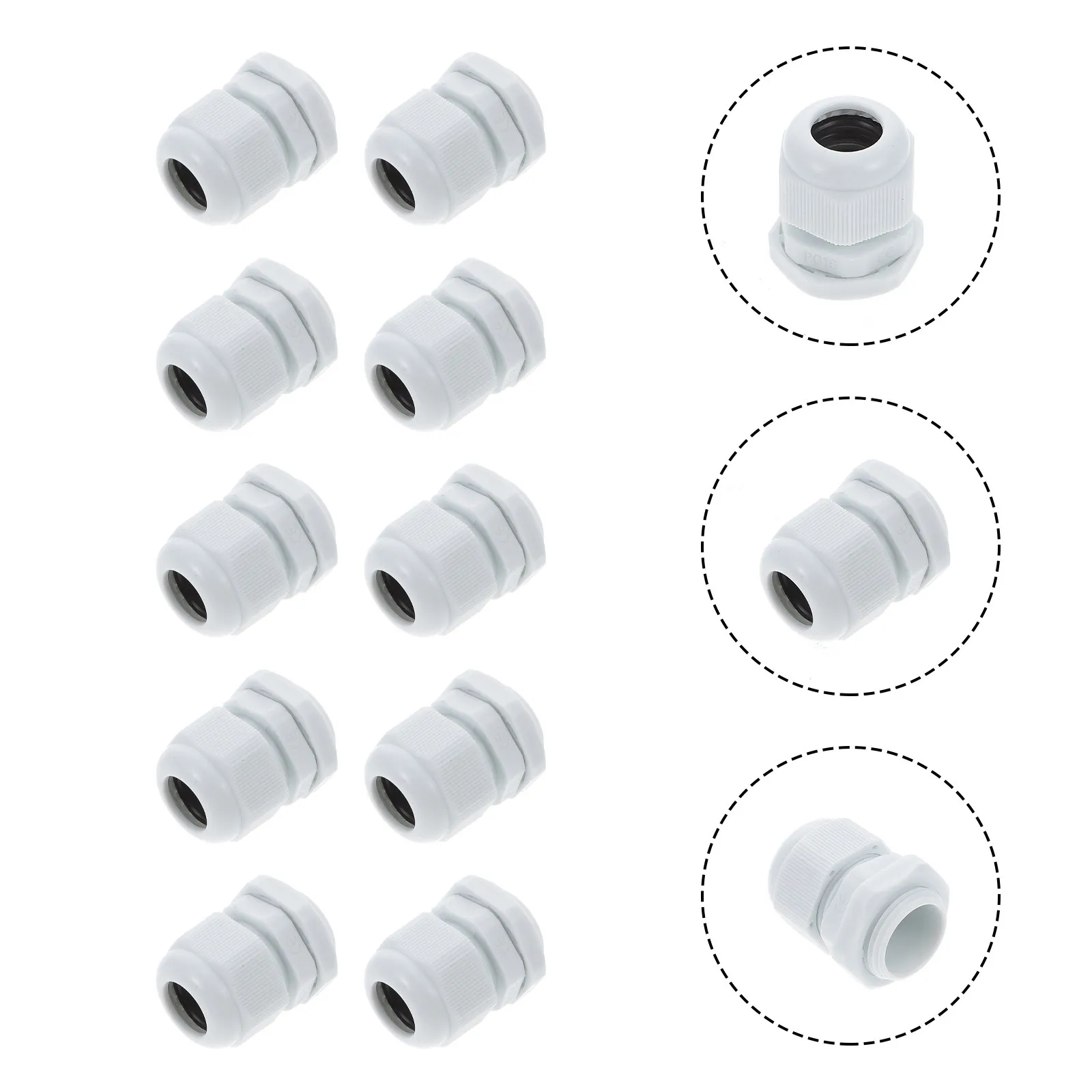 100Pcs Cable Gland Waterproof Connector Durable PP Material Strain Relief Cord Adapter Outdoor Lighting Cable Gland
100Pcs Cable Gland Waterproof Connector Durable PP Material Strain Relief Cord Adapter Outdoor Lighting Cable Gland