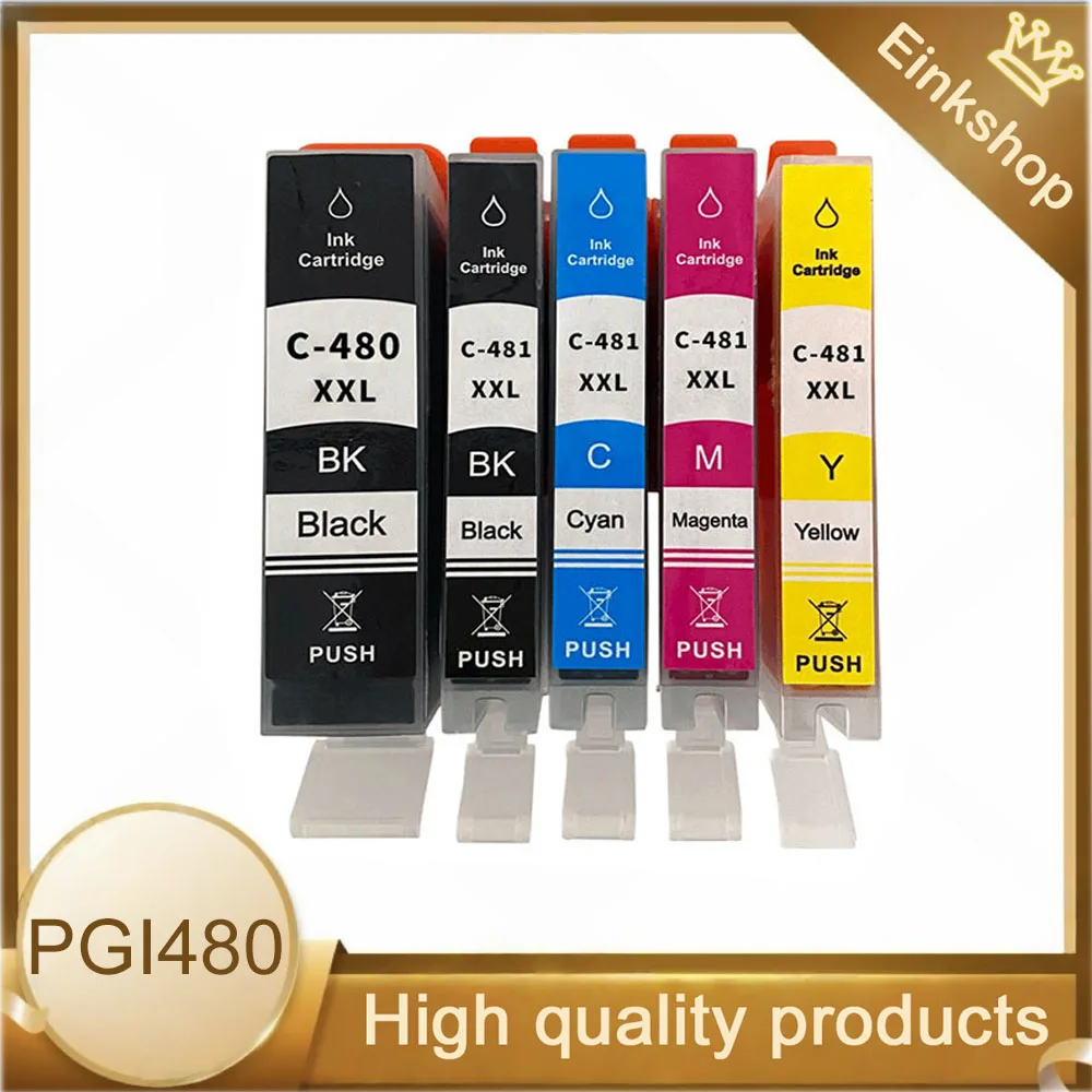PGI480 CLI481 5pcs Compatible PGI-480 CLI-481 480 481 480XL 480XXL ink cartridge for Canon PIXMA TS8140 TS8240 TS9140 Printer
PGI480 CLI481 5pcs Compatible PGI-480 CLI-481 480 481 480XL 480XXL ink cartridge for Canon PIXMA TS8140 TS8240 TS9140 Printer