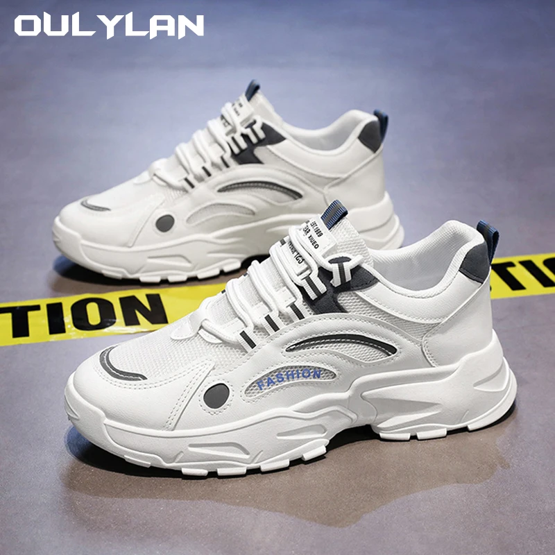 Oulylan New Men's Sneakers Breathable Mesh Design Trendy Versatile Thick Bottom Sports Shoes Leisure Running Shoes
Oulylan New Men's Sneakers Breathable Mesh Design Trendy Versatile Thick Bottom Sports Shoes Leisure Running Shoes