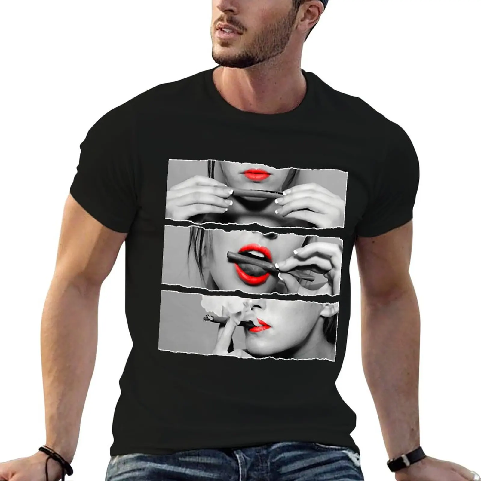 Roll It Lick It Smoke It Red Lips Pretty Lady Smoking T-Shirt anime designer shirts mens designer t shirt
Roll It Lick It Smoke It Red Lips Pretty Lady Smoking T-Shirt anime designer shirts mens designer t shirt