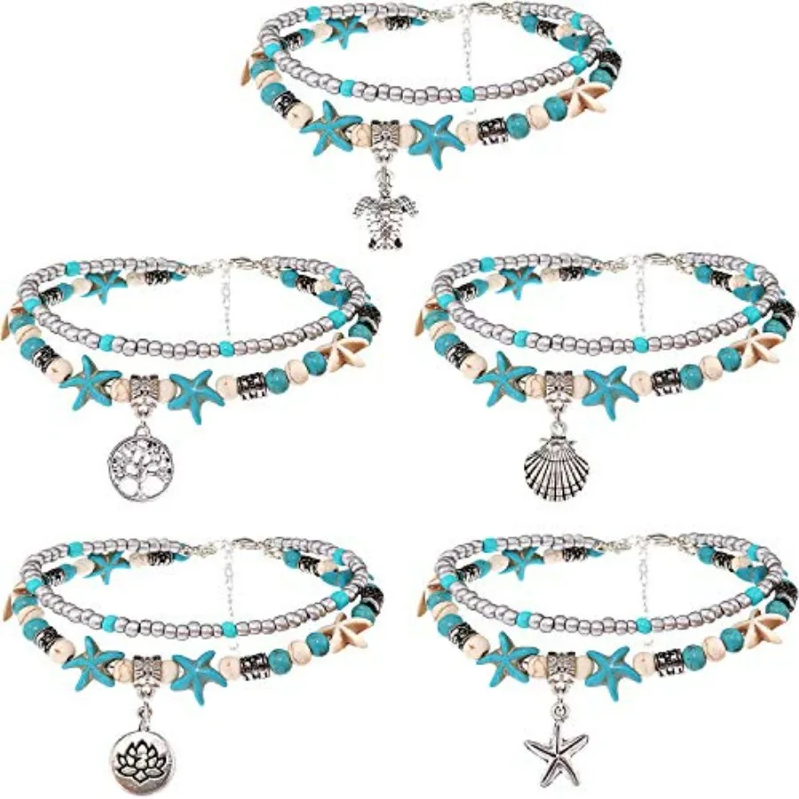 Ankle Bracelets for Women Layered Beach Adjustable Anklets Boho Chain Anklet Feet Jewelry
Ankle Bracelets for Women Layered Beach Adjustable Anklets Boho Chain Anklet Feet Jewelry