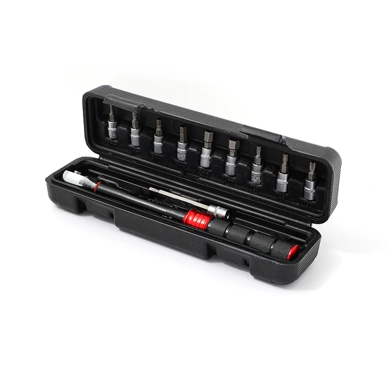 Suitable for 11-piece set 1/4 Xiaofei preset adjustable torque wrench 2-24N.m quick-release car maintenance set
Suitable for 11-piece set 1/4 Xiaofei preset adjustable torque wrench 2-24N.m quick-release car maintenance set