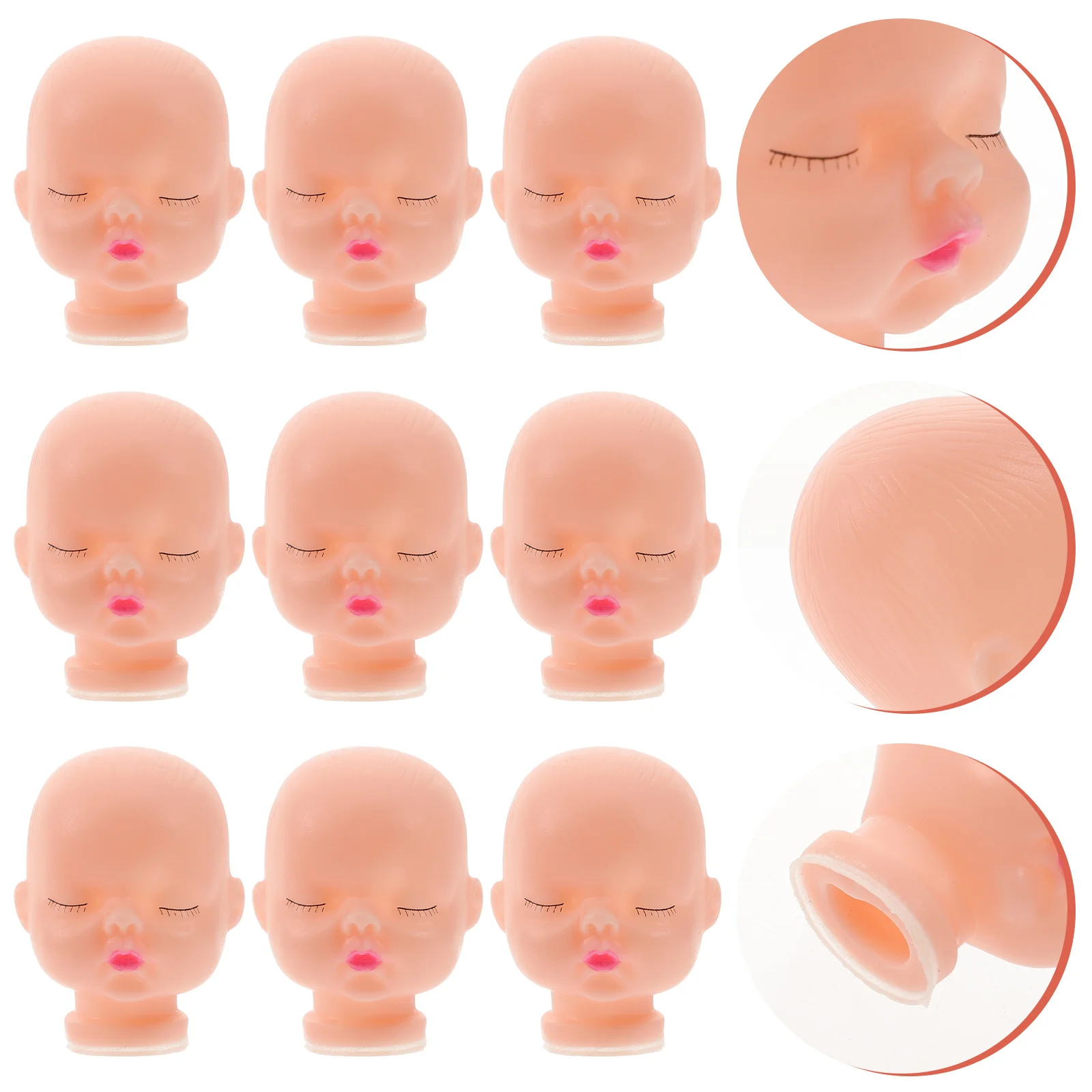 10 Pcs Mini Accessories DIY Small Heads Vinyl Plush Keychain Decorative Toy Repair Baby
10 Pcs Mini Accessories DIY Small Heads Vinyl Plush Keychain Decorative Toy Repair Baby