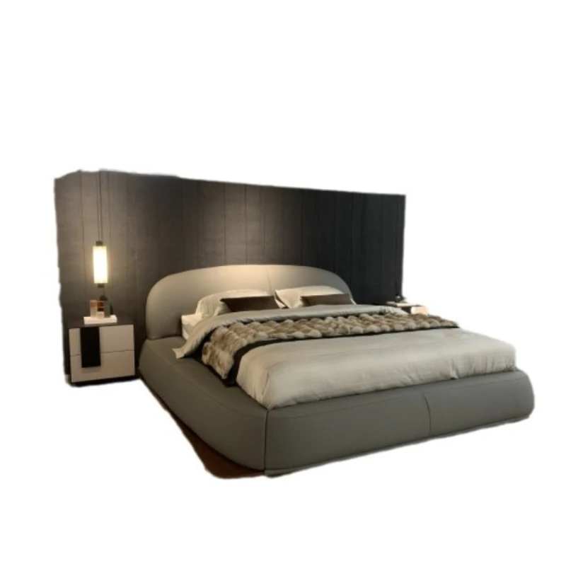 Italian minimalist soft bed, light luxury modern minimalist double bed
Italian minimalist soft bed, light luxury modern minimalist double bed