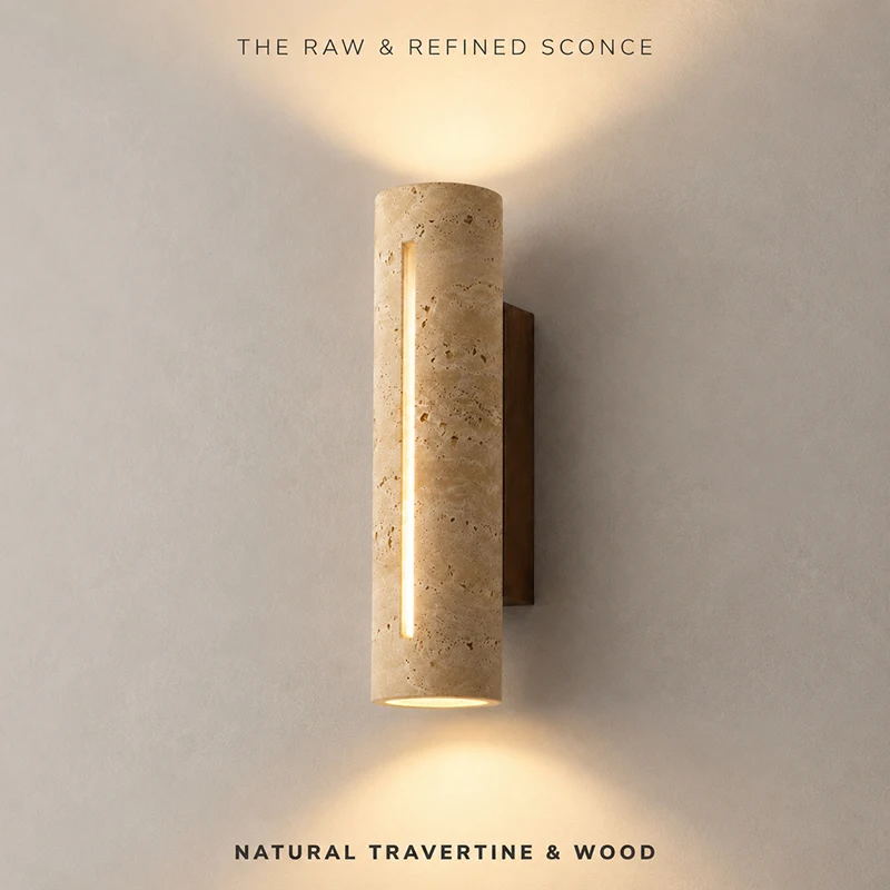 Modern Natural Travertine Wall Sconce Light Up Down LED Indoor Wall Lamp Wood Base G9 Wabi Sabi Bedside Hotel Sconce Lighting
Modern Natural Travertine Wall Sconce Light Up Down LED Indoor Wall Lamp Wood Base G9 Wabi Sabi Bedside Hotel Sconce Lighting