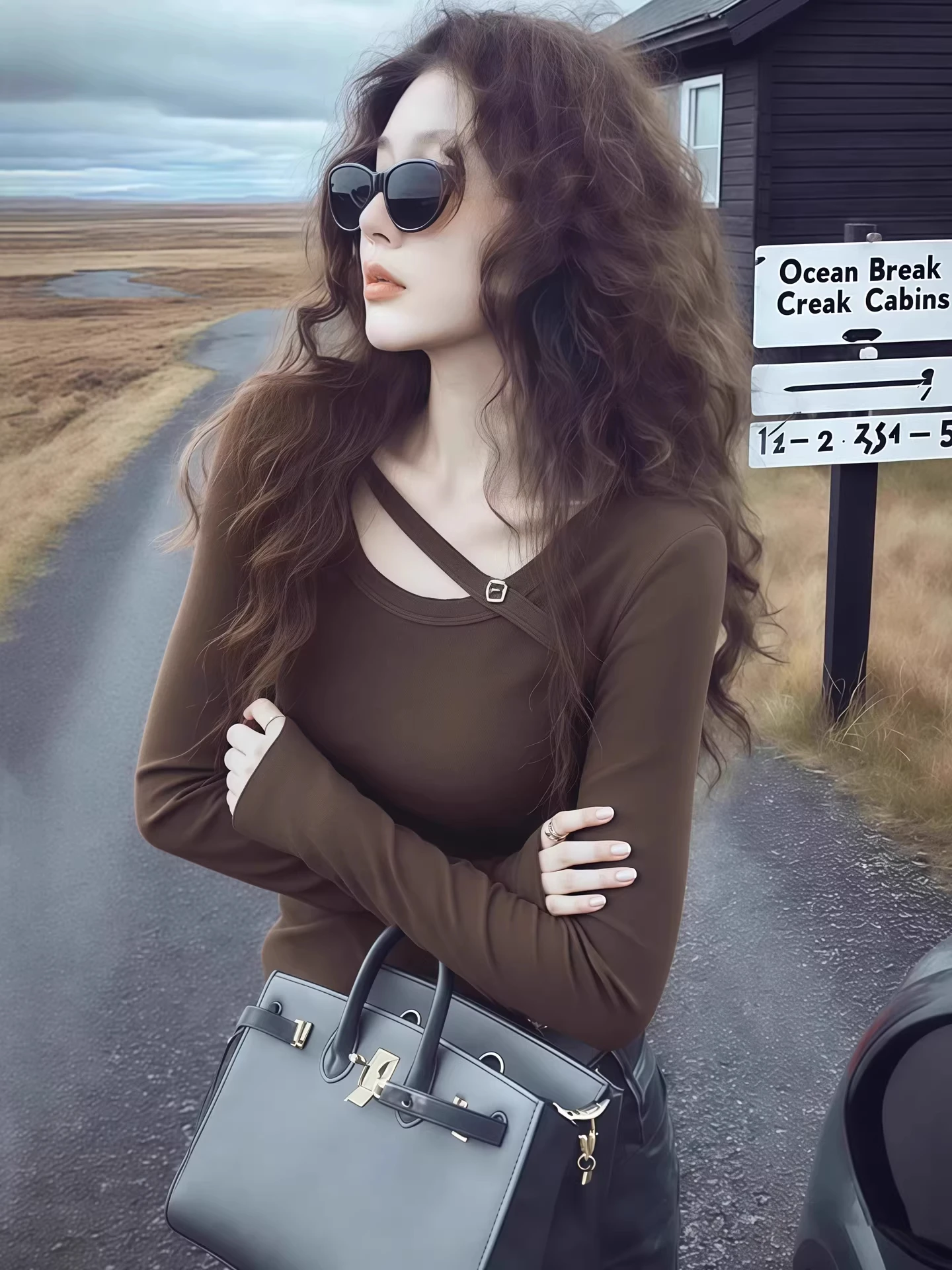 Slim Fit round Ne Long Sve T-irt Women's Spring Season Base irt Top Brand Bule Euro Sle Coffee Color Crew Ne P...
Slim Fit round Ne Long Sve T-irt Women's Spring Season Base irt Top Brand Bule Euro Sle Coffee Color Crew Ne P...