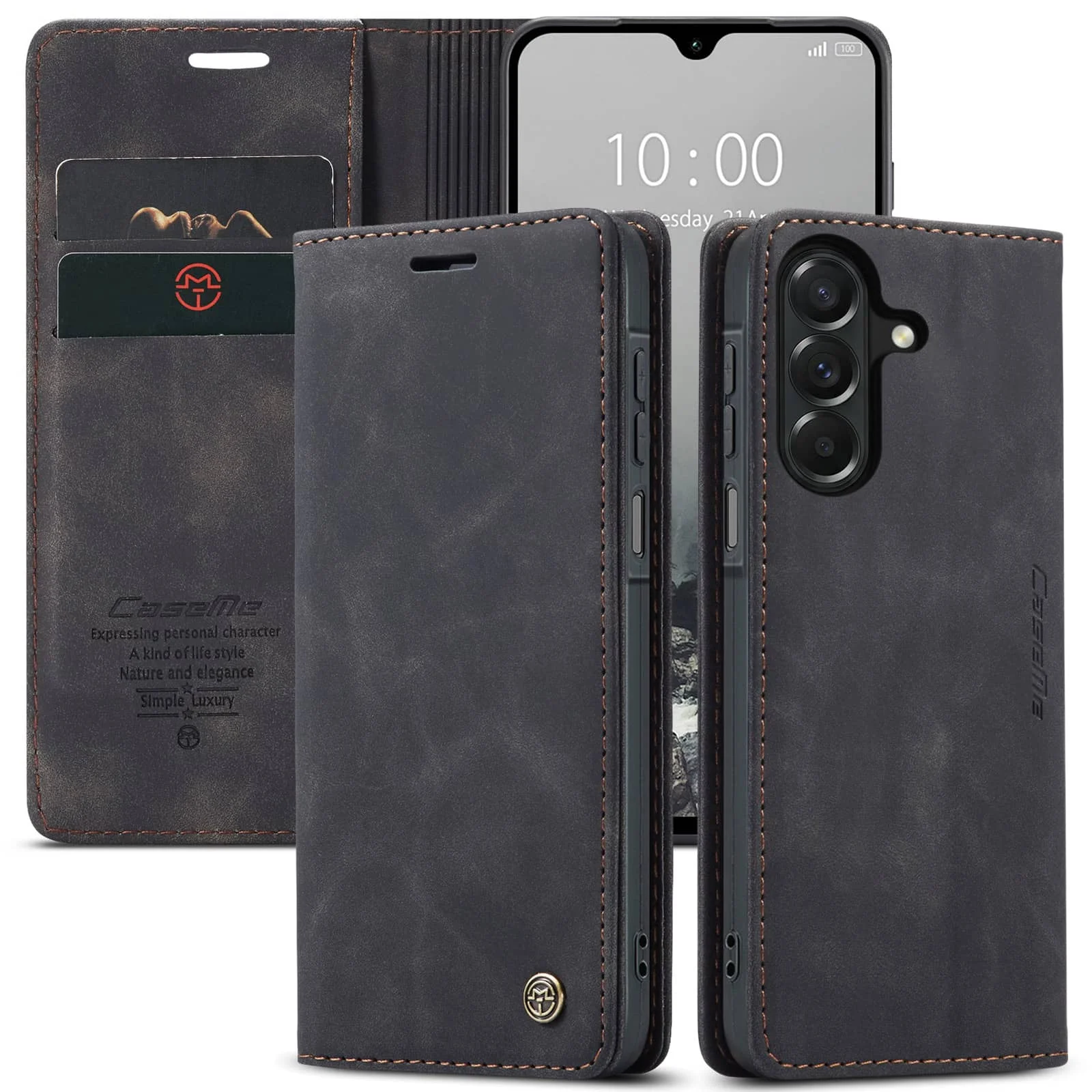 For Samsung Galaxy A27 Wallet Case, Leather Magnetic Folio Cover with Card Holder, Kickstand Shockproof Durable Protective Case
For Samsung Galaxy A27 Wallet Case, Leather Magnetic Folio Cover with Card Holder, Kickstand Shockproof Durable Protective Case