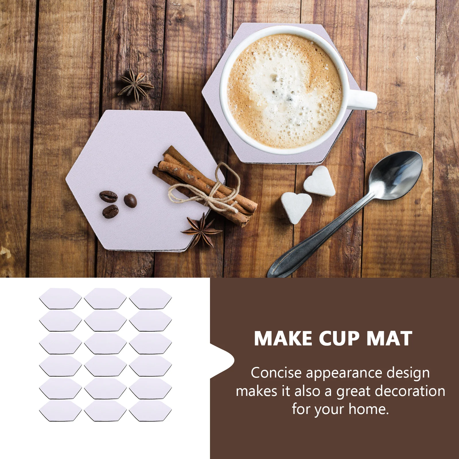 30Pcs Sublimation DIY Blank Cup Mats Premium Heat Transfer Coasters Practical Tableware Pads for Home Party Decoration
30Pcs Sublimation DIY Blank Cup Mats Premium Heat Transfer Coasters Practical Tableware Pads for Home Party Decoration
