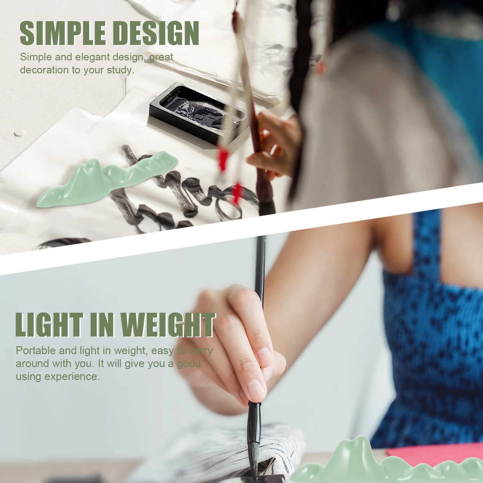 Ceramic Brush Holder Calligraphy Pen Rest Exquisite Design Portable Lightweight Gift for Family Friends Co-Workers
Ceramic Brush Holder Calligraphy Pen Rest Exquisite Design Portable Lightweight Gift for Family Friends Co-Workers