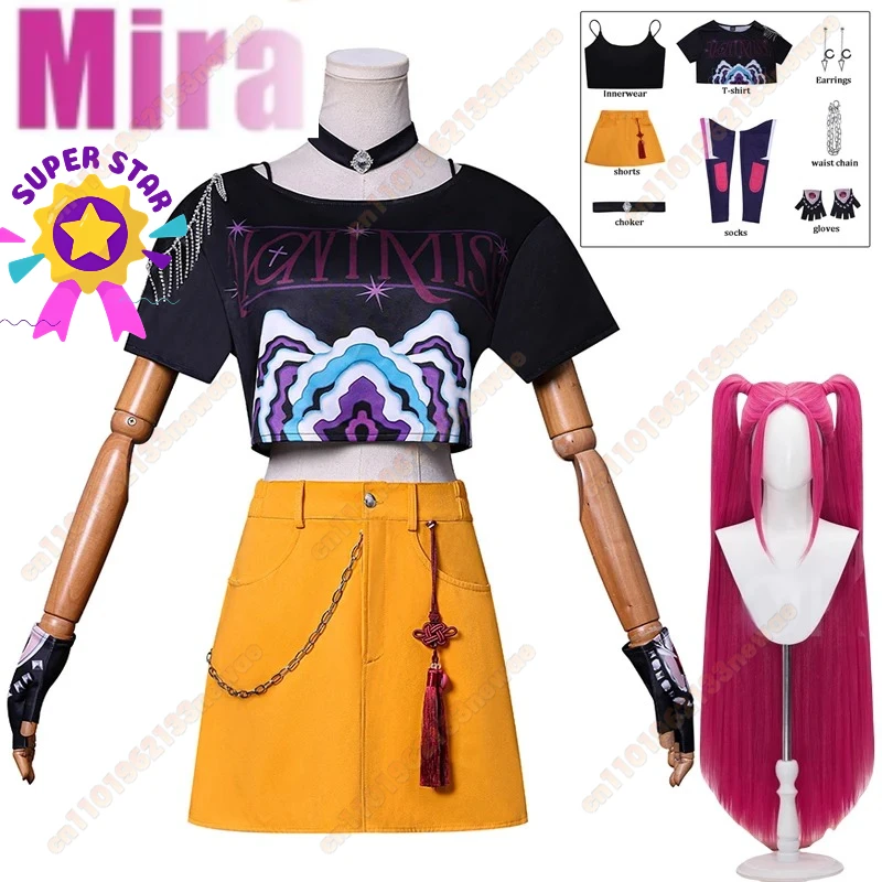 NEW KPop Mira Cosplay Costume Wig Women Girls Halloween Carnival Comic-con Party Role Playing Outfits high-quality High discount
NEW KPop Mira Cosplay Costume Wig Women Girls Halloween Carnival Comic-con Party Role Playing Outfits high-quality High discount