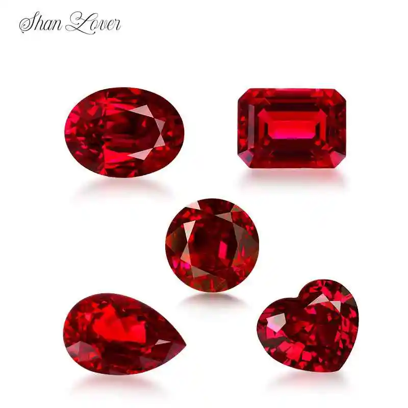 ShanLover Brand Laboratory Cultivated Artificial Regenerated Pigeon Blood-Red Colored Gemstone Bare Stone for Jewelry Making
ShanLover Brand Laboratory Cultivated Artificial Regenerated Pigeon Blood-Red Colored Gemstone Bare Stone for Jewelry Making