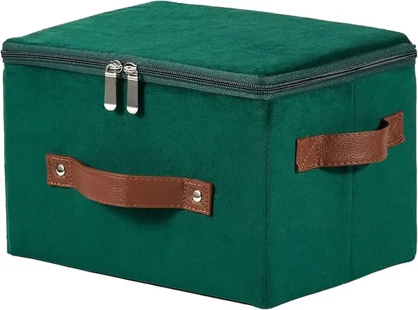 Storage Bins with Zipper Lid Velvet Fabric Storage Boxes Lidded Baskets Foldable Washable Decorative
Storage Bins with Zipper Lid Velvet Fabric Storage Boxes Lidded Baskets Foldable Washable Decorative