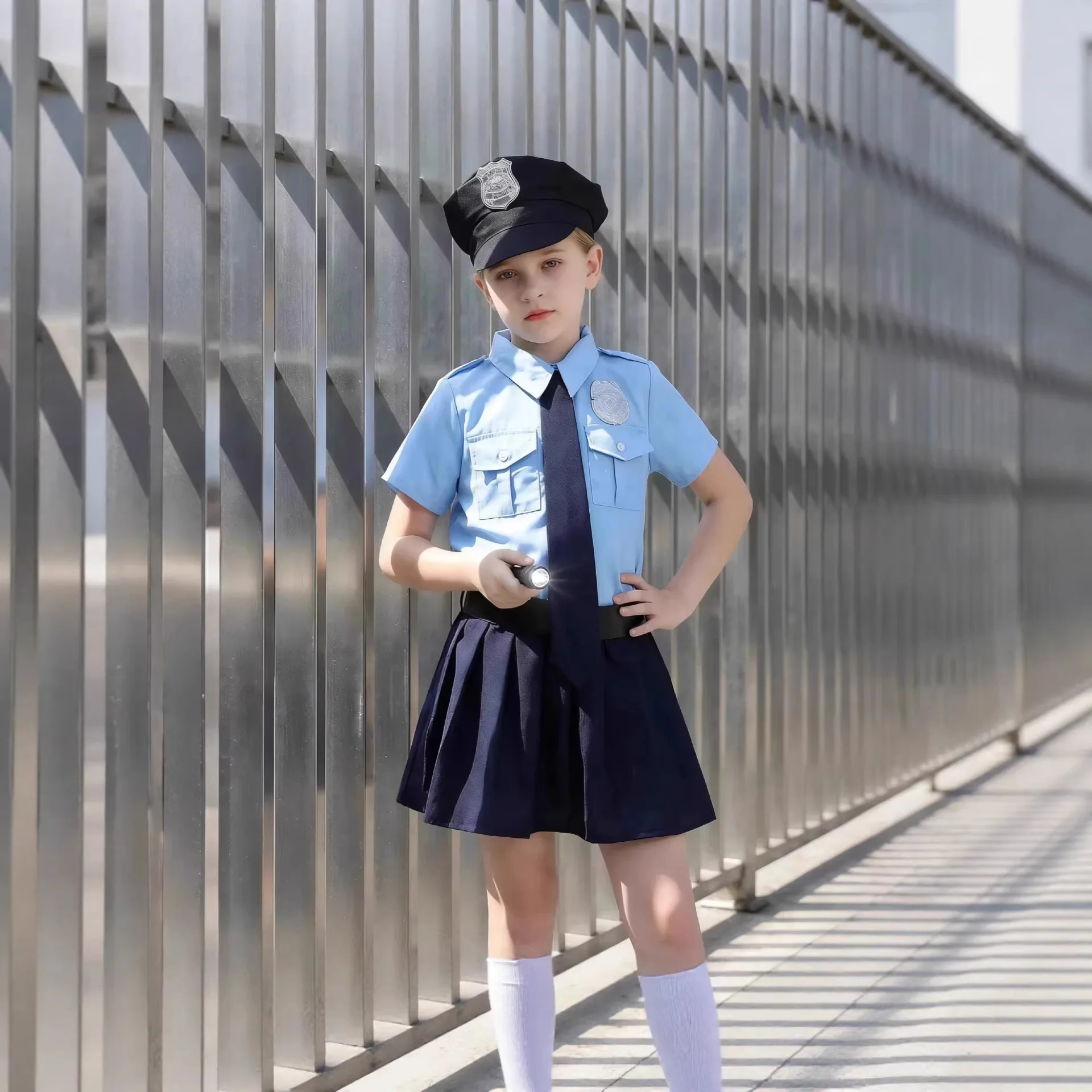 Kids Costume Girls Cop Uniform Role Play Outfit Halloween Party Performance
Kids Costume Girls Cop Uniform Role Play Outfit Halloween Party Performance