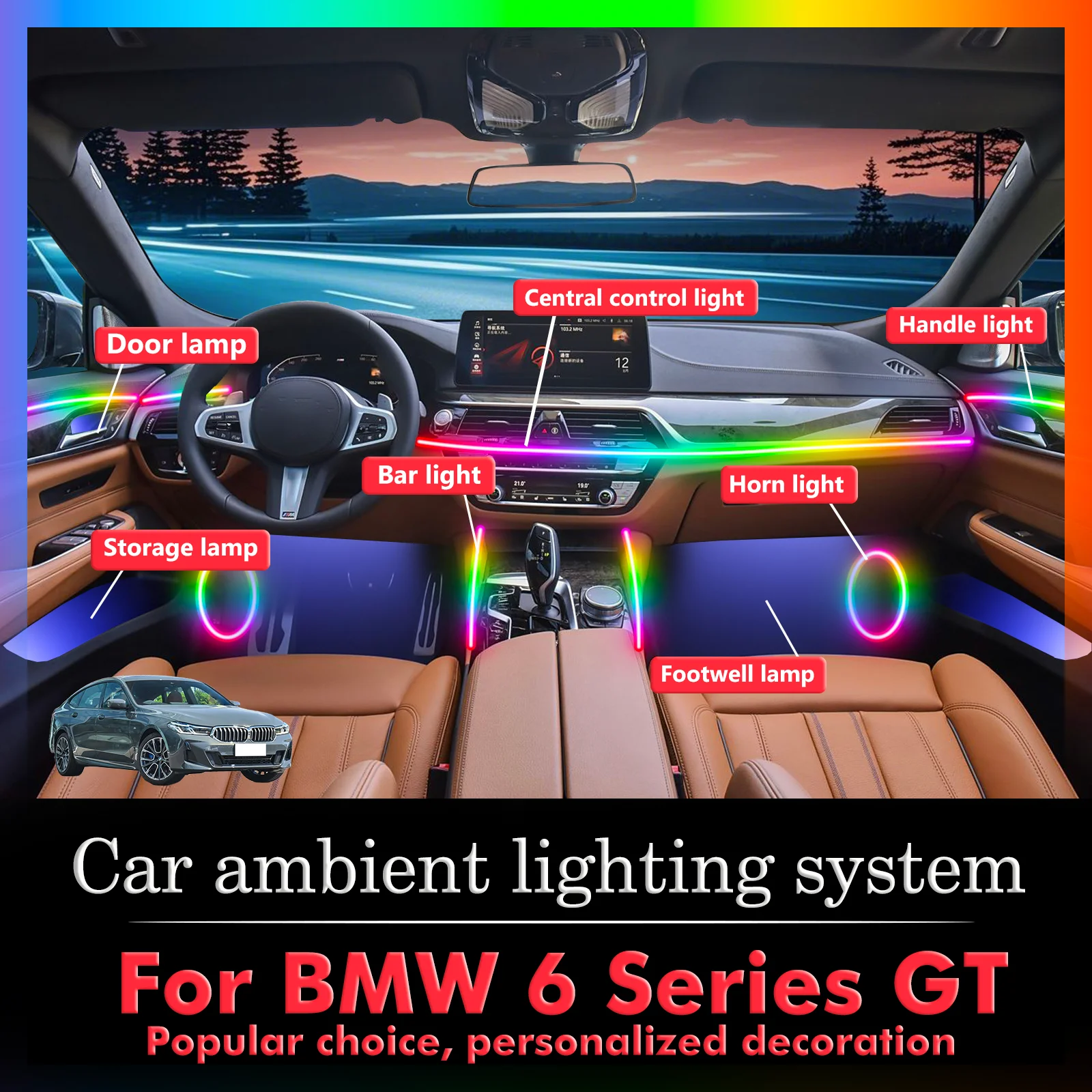 Для BMW 6 серии RGB 64 цвета светодиодный умный пульт дистанционного управления салона автомобиля окружающее освещение энергосберегающий эффективный набор ламп
Для BMW 6 серии RGB 64 цвета светодиодный умный пульт дистанционного управления салона автомобиля окружающее освещение энергосберегающий эффективный набор ламп