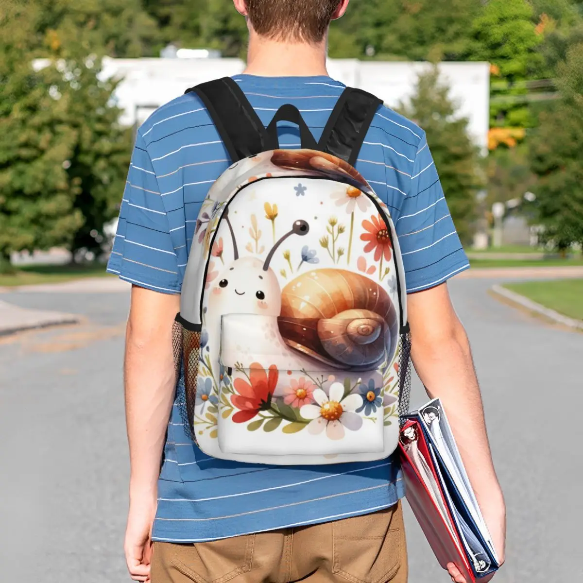 Smiling Cute Snail Backpack Student BookBag Children School Bag Laptop Shoulder Bags for Men Women
Smiling Cute Snail Backpack Student BookBag Children School Bag Laptop Shoulder Bags for Men Women
