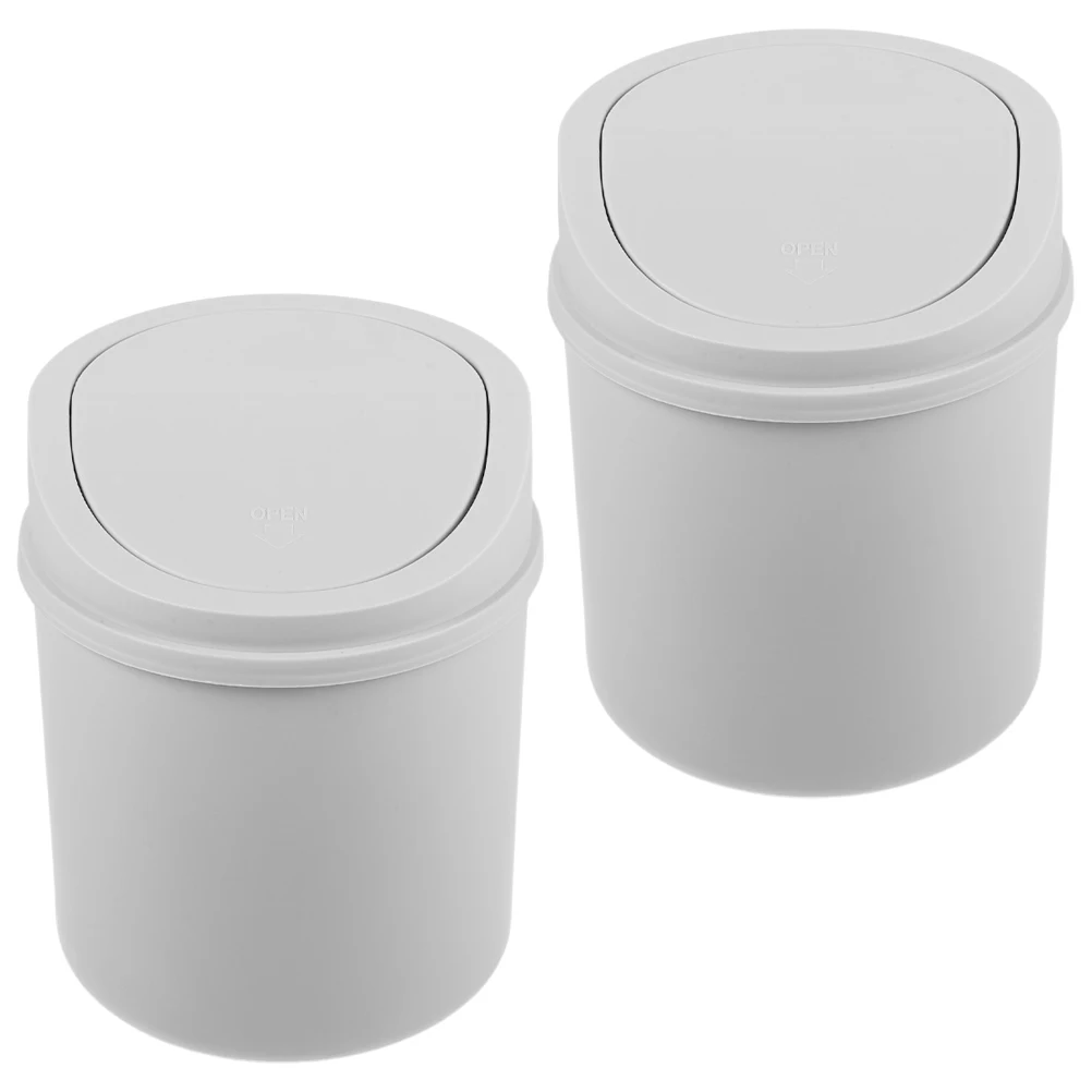 2Pcs Mini Trash Can with Lid for Desktop Kitchen Bedroom Office Grey Small Garbage Bin Rubbish Holder Study Lightweight
2Pcs Mini Trash Can with Lid for Desktop Kitchen Bedroom Office Grey Small Garbage Bin Rubbish Holder Study Lightweight